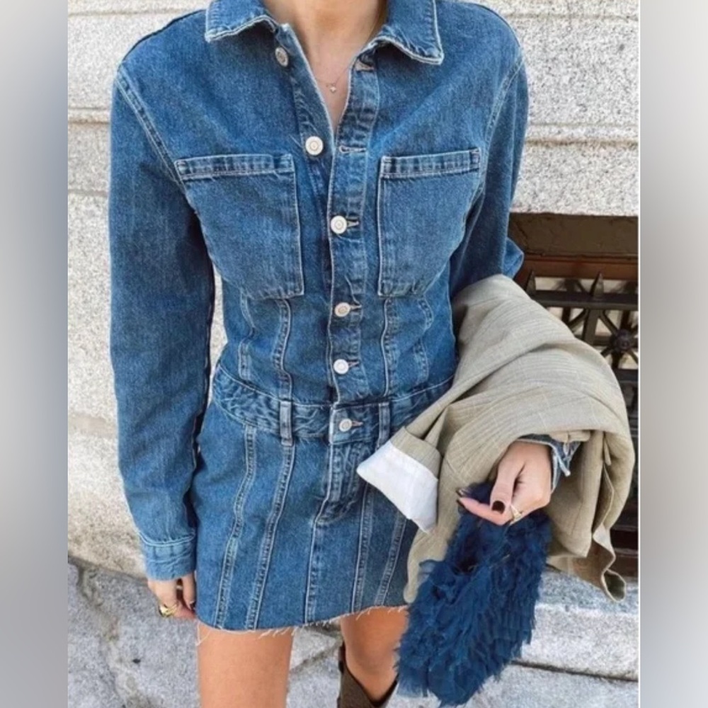 Zara Denim Dress Size Small